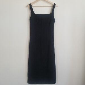 Damo Arcade Ribbed Textured Midi Dress Medium